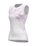 ALÉ Cyklistické triko bez rukávů - ATMOSFERA INTIMO - bílá/světle modrá