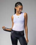 ALÉ Cyklistické triko bez rukávů - VELO ACTIVE INTIMO - bílá