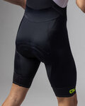 ALÉ Cyklistické kalhoty krátké s laclem - CORSA 2.0 PRAGMA - černá