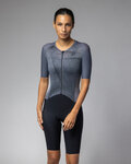ALÉ Cyklistická kombinéza - BEYOND TRIATHLON - šedá/černá