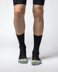 ALÉ Cyklistické ponožky klasické - COLOR BLOCK - černá/šedá