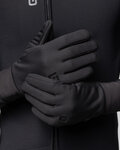 ALÉ Cyklistické rukavice dlouhoprsté - RIPARO - černá