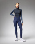 ALÉ Cyklistické kalhoty dlouhé s laclem - PRAGMA WINTER - modrá