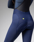 ALÉ Cyklistické kalhoty dlouhé s laclem - PRAGMA WINTER - modrá