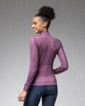 ALÉ Cyklistický dres s dlouhým rukávem zimní - PR-E FOLLOW ME 2.0 LADY - fialová