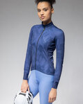 ALÉ Cyklistický dres s dlouhým rukávem letní - PRAGMA SCHEMA - modrá