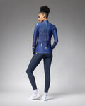 ALÉ Cyklistický dres s dlouhým rukávem zimní - PR-E STELLAR LADY - modrá