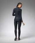 ALÉ Cyklistický dres s dlouhým rukávem zimní - R-EV1 WARM RACE 2.0 LADY - černá