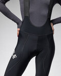 ALÉ Cyklistické kalhoty 3/4 s laclem - PRAGMA WINTER - černá