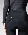 ALÉ Cyklistické kalhoty 3/4 s laclem - PRAGMA WINTER - černá
