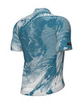 ALÉ Cyklistický dres s krátkým rukávem - FAN PR-E - modrá/bílá