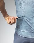 ALÉ Cyklistický dres s krátkým rukávem - FOLLOW ME 2.0 PR-E - světle modrá