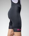 ALÉ Cyklistické kalhoty krátké s laclem - PRAGMA TRAGUARDO 2.0 - černá