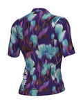 ALÉ Cyklistický dres s krátkým rukávem - JARDIN 2.0 PR-E - fialová/modrá