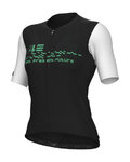 ALÉ Cyklistický dres s krátkým rukávem - MEGABYTE 2.0 PR-E - černá/bílá