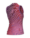 ALÉ Cyklistický dres bez rukávů - PRAGMA SURFACE PR-E - růžová/červená