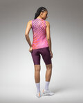 ALÉ Cyklistický dres bez rukávů - PRAGMA SURFACE PR-E - růžová/červená