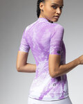 ALÉ Cyklistický dres s krátkým rukávem - PR-E FAN - bílá/fialová