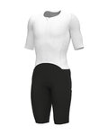 ALÉ Cyklistická kombinéza - TRIATHLON EAGLE TRI - bílá/černá