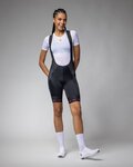 ALÉ Cyklistické kalhoty krátké s laclem - STRADA 2.0 PR-E - černá