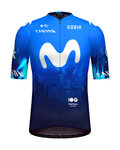GOBIK Cyklistický dres s krátkým rukávem - ODYSSEY MOVISTAR TEAM 2024 - modrá/bílá