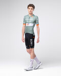 GOBIK Cyklistický dres s krátkým rukávem - ODYSSEY NETCOMPANY INEOS 26 - zelená/oranžová