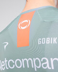 GOBIK Cyklistický dres s krátkým rukávem - ODYSSEY NETCOMPANY INEOS 26 - zelená/oranžová