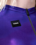 GOBIK Cyklistický dres s krátkým rukávem - ATTITUDE 2.0 - modrá/fialová