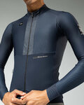 GOBIK Cyklistický dres s dlouhým rukávem zimní - HYDER BLEND - modrá