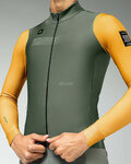 GOBIK Cyklistický dres s dlouhým rukávem zimní - SUPERHYDER - žlutá/zelená