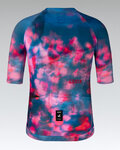 GOBIK Cyklistický dres s krátkým rukávem - CX PRO 4.0 - modrá/růžová