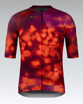 GOBIK Cyklistický dres s krátkým rukávem - CX SOLID - červená/bordó/růžová