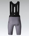 GOBIK Cyklistické kalhoty krátké s laclem - ABSOLUTE 7.0 - šedá