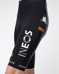 GOBIK Cyklistické kalhoty krátké s laclem - LANCER NETCOMPANY INEOS 26 - černá