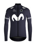 GOBIK Cyklistická zateplená bunda - ENVY MOVISTAR TEAM 2024 - modrá/bílá