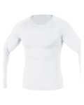 GORE Cyklistické triko s dlouhým rukávem - BASE LAYER - bílá