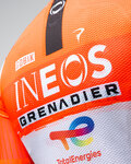 GOBIK Cyklistická vesta - PLUS 2.0 INEOS GRENADIERS 26 - bílá/oranžová
