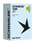 SCHWALBE duše - AV7 (40/62-406) 20x1.60–2.45 AV 40mm - černá