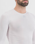 SPORTFUL Cyklistické triko s dlouhým rukávem - MIDWEIGHT LAYER - bílá