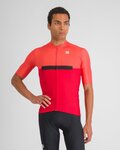 SPORTFUL Cyklistický dres s krátkým rukávem - PISTA - červená