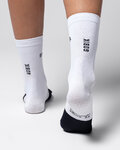 GOBIK Cyklistické ponožky klasické - LIGHTWEIGHT 2.0 MOVISTAR TEAM 26 - bílá/černá