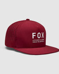 FOX Cyklistická čepice - NON STOP TECH SNAPBACK - bordó