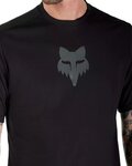 FOX Cyklistický dres s krátkým rukávem - RANGER HEAD - černá