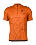 SCOTT Cyklistický dres s krátkým rukávem - TEAM 20 - oranžová
