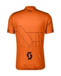 SCOTT Cyklistický dres s krátkým rukávem - TEAM 20 - oranžová