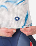 CASTELLI Cyklistické tílko - PRO MESH QUICK STEP 2025 - bílá/modrá