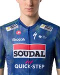 CASTELLI Cyklistický dres s krátkým rukávem - COMPETIZIONE 4 TEAM SOUDAL QUICK-STEP 2026 - modrá/zelená