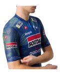 CASTELLI Cyklistický dres s krátkým rukávem - COMPETIZIONE 4 TEAM SOUDAL QUICK-STEP 2026 - modrá/zelená