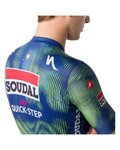 CASTELLI Cyklistický dres s krátkým rukávem - COMPETIZIONE 4 TEAM SOUDAL QUICK-STEP 2026 - modrá/zelená