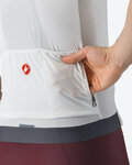 CASTELLI Cyklistický dres s krátkým rukávem - ESPRESSO - bílá